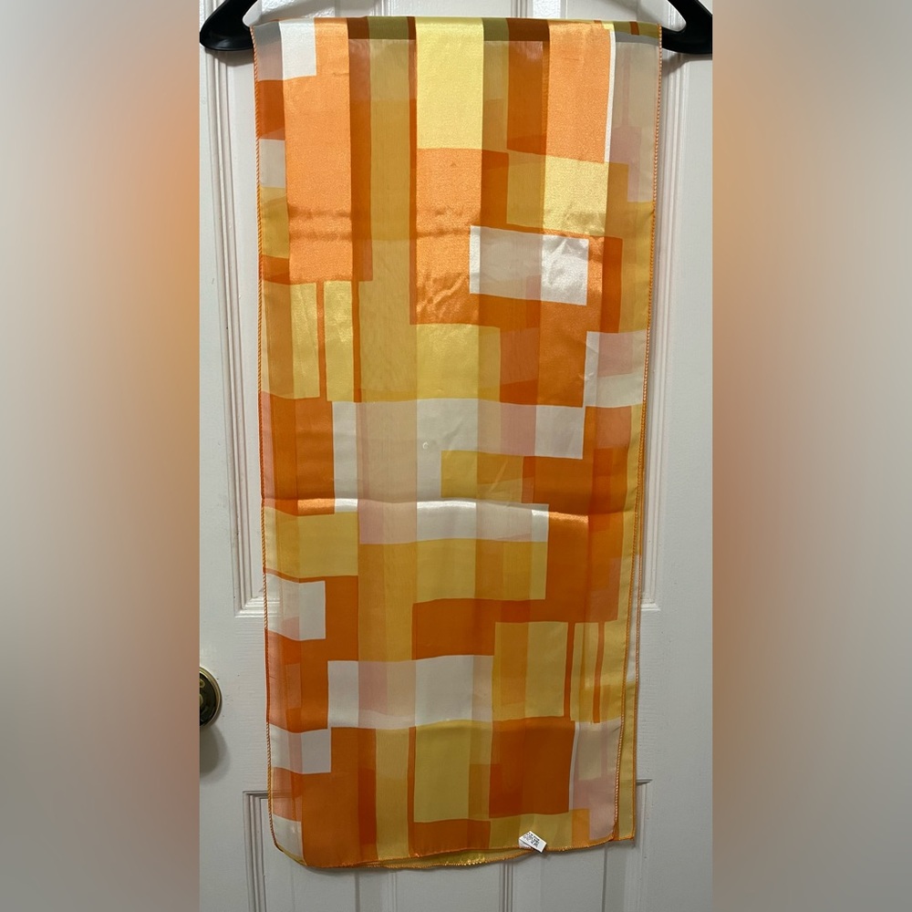 BIJOUX TERNER Orange and Yellow Scarf